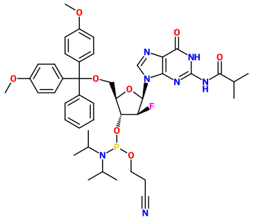 (image for) MC082409 2'-F-2'-ara-N2-ibu-dG phosphoramidite